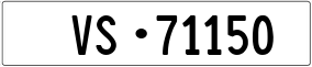 Trailer License Plate
